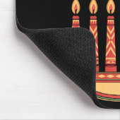 Tapis De Souris Heureux Kwanzaa bougies Afrique Fête Afrique Améri (Coin)