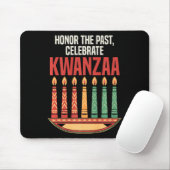 Tapis De Souris Heureux Kwanzaa bougies Afrique Fête Afrique Améri (Avec souris)