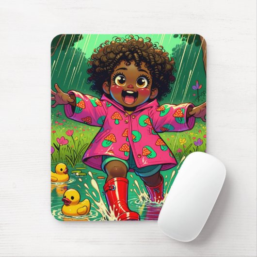 Tapis De Souris heureux Mousepad (Avec souris)