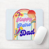 Tapis De Souris Heureux papa rétro (Avec souris)