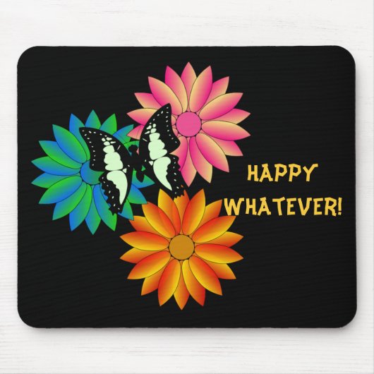 Tapis De Souris Heureux quelque Mousepad (Devant)