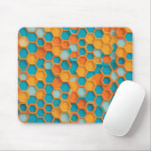 Tapis De Souris Hexagon moderne (Avec souris)