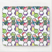 Tapis De Souris Hexagons filetés (Devant)