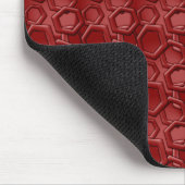 Tapis De Souris Hexagons rouges (Coin)