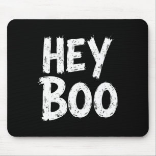 Tapis De Souris Hey Boo Funny Halloween Fantôme