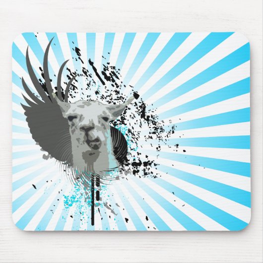 Tapis De Souris hi-fi llama. (Devant)