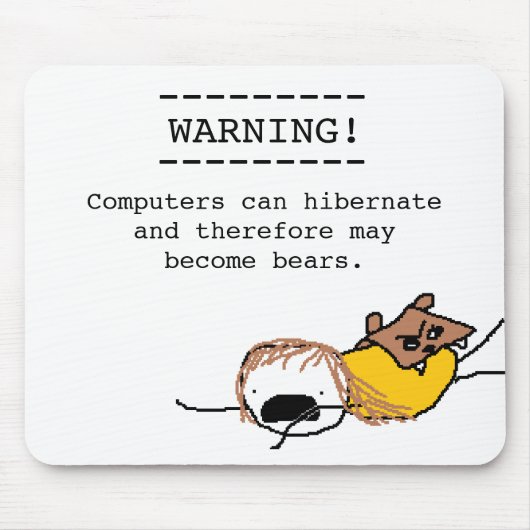 Tapis De Souris Hibernation Mousepad (Devant)