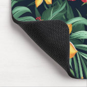 Tapis De Souris Hibiscus à fleurs tropicales Motif sans couture (Coin)