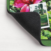 Tapis De Souris Hibiscus avec aigrettes (Coin)