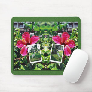 Tapis De Souris Hibiscus avec aigrettes