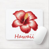 Tapis De Souris hibiscus d'Orange (Avec souris)