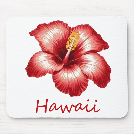Tapis De Souris hibiscus d'Orange (Devant)