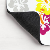Tapis De Souris Hibiscus Floral Mousepad (Coin)