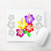 Tapis De Souris Hibiscus Floral Mousepad (Avec souris)