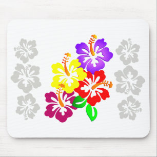Tapis De Souris Hibiscus Floral Mousepad