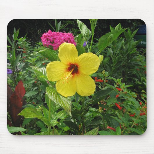 Tapis De Souris Hibiscus jaune (Devant)
