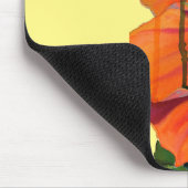 Tapis De Souris Hibiscus orange Été tropical (Coin)