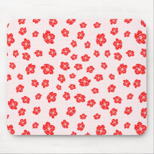 Tapis De Souris Hibiscus rouge floral