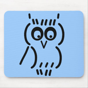 Tapis De Souris Hibou ASCII