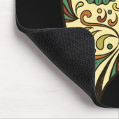 Tapis De Souris Hibou de crâne de sucre - conception de tatouage (Coin)