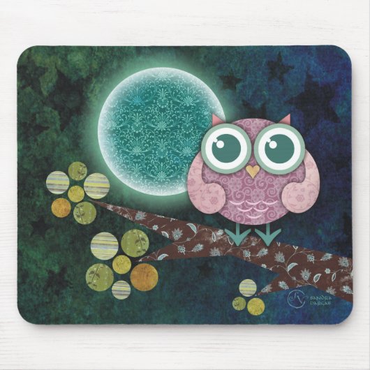 Tapis De Souris Hibou de minuit (Devant)