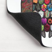 Tapis De Souris Hibou de patchwork (Coin)