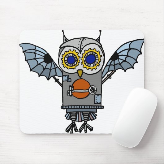 Tapis De Souris Hibou de robot (Avec souris)