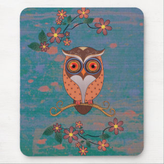Tapis De Souris Hibou d'été, Mousepad