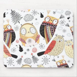 Tapis De Souris Hibou drôle de texture