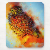 Tapis De Souris Hibou éclaboussé (Devant)