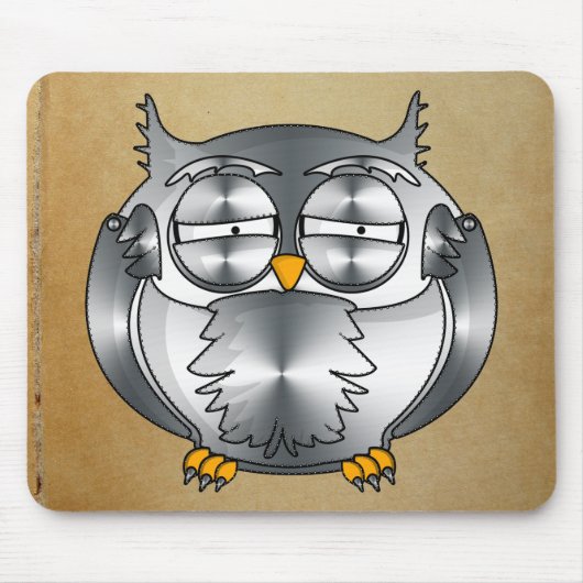 Tapis De Souris hibou mécanique (Devant)