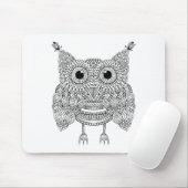 Tapis De Souris Hibou mignon de griffonnage (Avec souris)