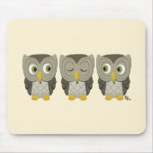 Tapis De Souris Hibou Mousepad (Devant)