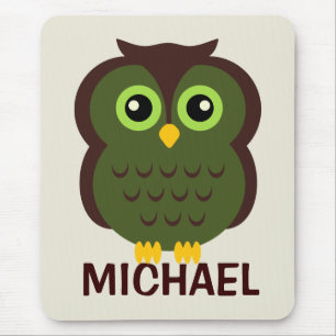 Tapis De Souris Hibou personnalisé Mousepad pour des enfants