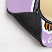 Tapis De Souris Hibou pourpre avec la grande bande dessinée de (Coin)