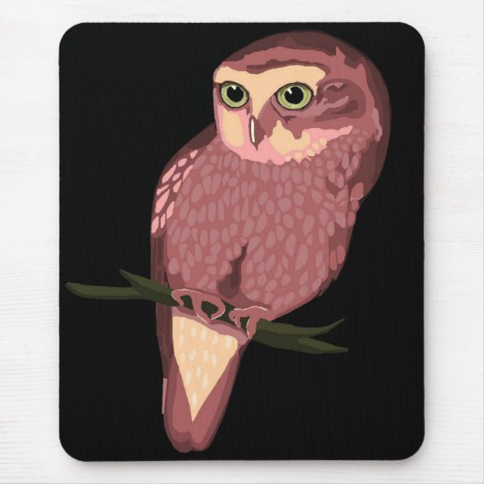 Tapis De Souris Hibou repéré mignon (Devant)