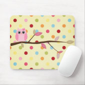 Tapis De Souris Hibou sage (Avec souris)