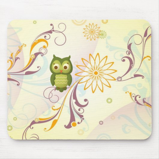 Tapis De Souris Hibou sage (Devant)
