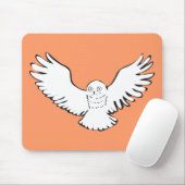 Tapis De Souris Hibou volant stylisé de Milou (Avec souris)
