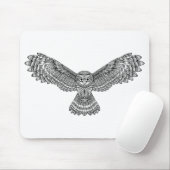 Tapis De Souris Hibou Zendoodle de vol (Avec souris)