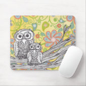 Tapis De Souris Hiboux 03 Mousepad (Avec souris)