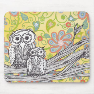Tapis De Souris Hiboux 03 Mousepad