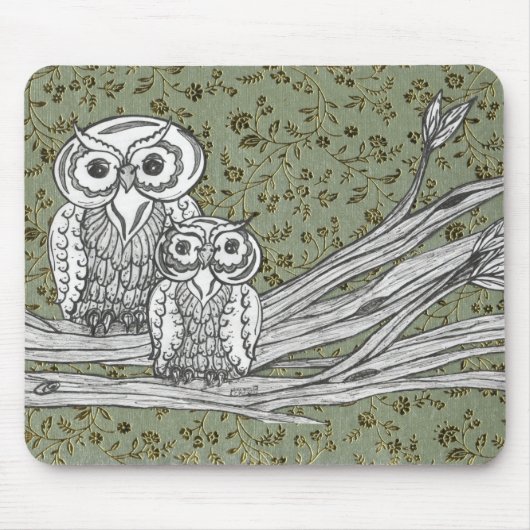 Tapis De Souris Hiboux 10 (Devant)