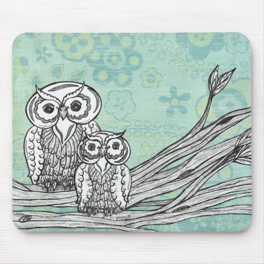 Tapis De Souris Hiboux 102 (Devant)