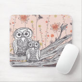 Tapis De Souris Hiboux 15 Mousepad (Avec souris)