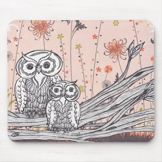 Tapis De Souris Hiboux 15 Mousepad (Devant)