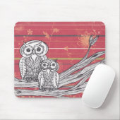 Tapis De Souris Hiboux 17 Mousepad (Avec souris)