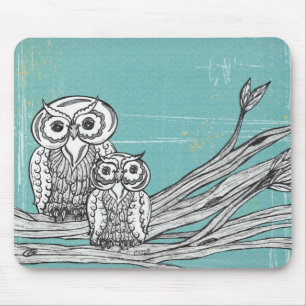 Tapis De Souris Hiboux 18 Mousepad
