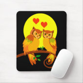 Tapis De Souris Hiboux dans l'amour (Avec souris)