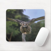 Tapis De Souris Hiboux de l'aigle (Bubo bubo) (Avec souris)